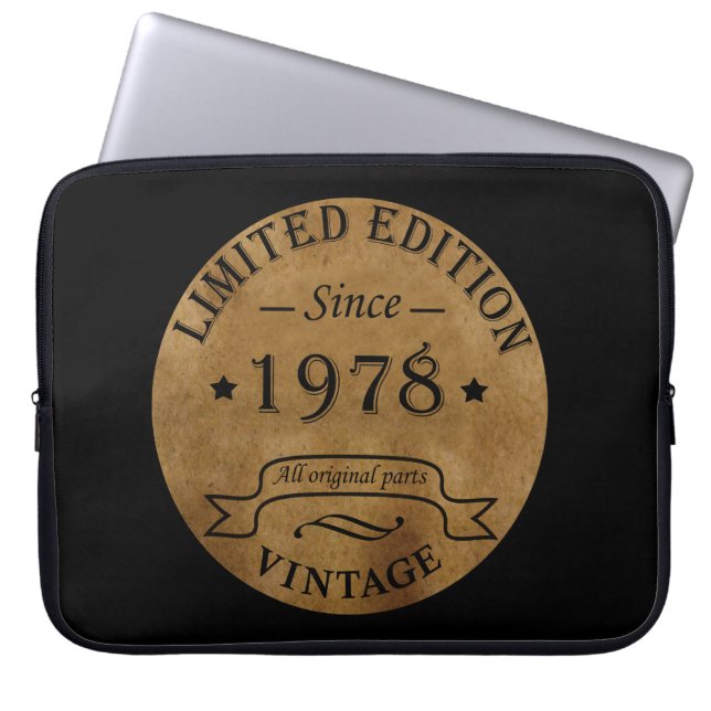 Capa Para Notebook Nascer de aniversário de 1978 (Frente)