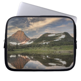 Capa Para Notebook Nascer do sol e reflexo, Parque Nacional Glacier,