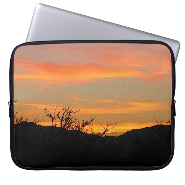 Capa Para Notebook Nascer do sol no deserto (Frente)