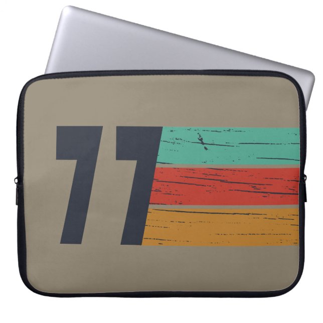 Capa Para Notebook Nascer em presente de aniversário de 1977 (Frente)