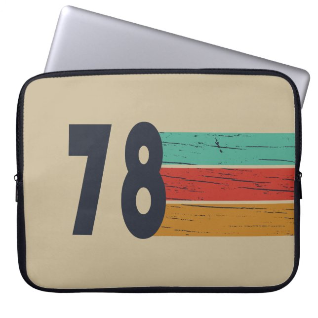 Capa Para Notebook Nascer em presente de aniversário de 1978 (Frente)