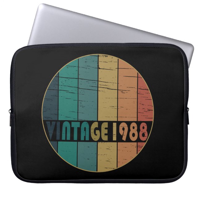 Capa Para Notebook Nascer em presente de aniversário de 1988 (Frente)