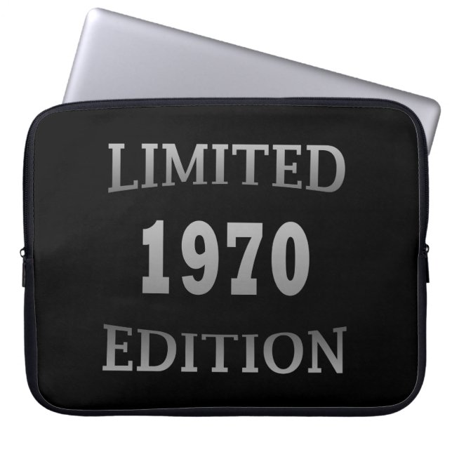 Capa Para Notebook nascer em presente de aniversário limitado de 1970 (Frente)