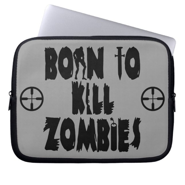 Capa Para Notebook Nascer para matar zombis (Frente)