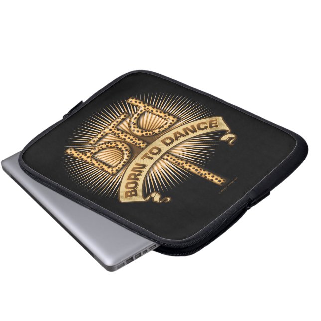 Capa Para Notebook Nascido Para Dançar (leopardo) (Frente Inferior)