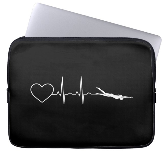 Capa Para Notebook Natação - Nadar Pulsação (Frente)
