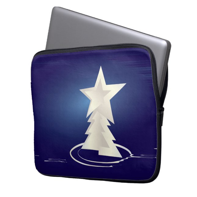 Capa Para Notebook Natal branco (Frente Esquerda)