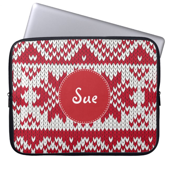 Capa Para Notebook Natal Knit (Frente)