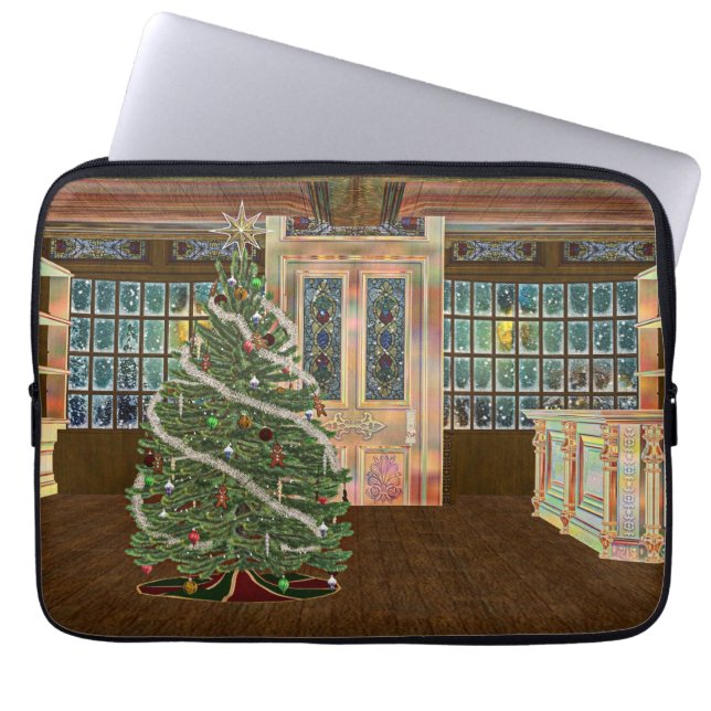 Capa Para Notebook Natal Mágico (Frente)