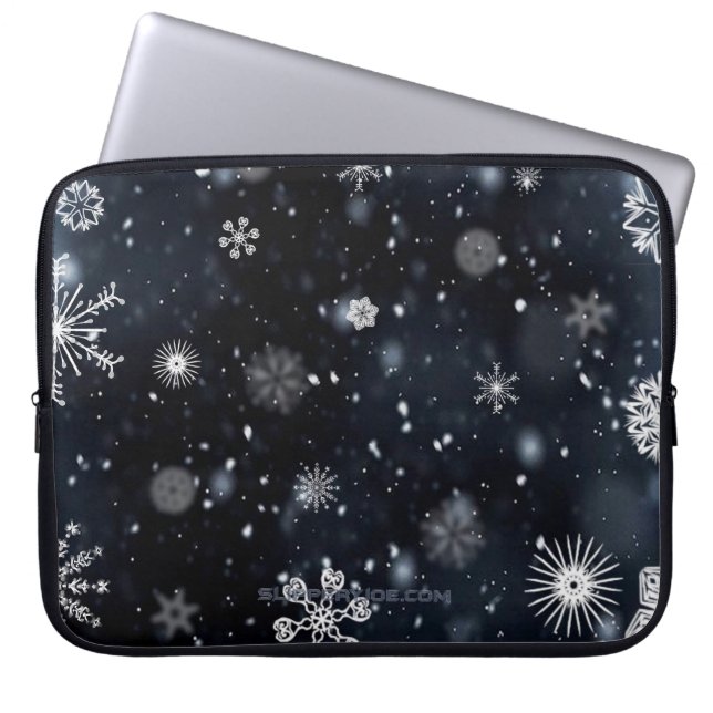 Capa Para Notebook Natal mágico e pacífico de inverno do SlipperyJoe' (Frente)