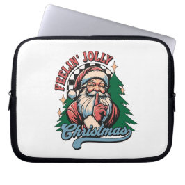 Capa Para Notebook Natal Papai Noel Sentindo-se Alegre