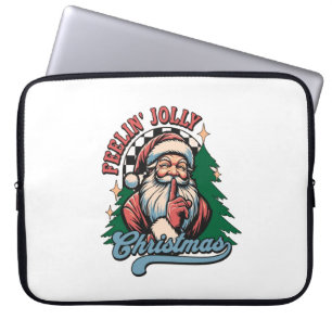 Capa Para Notebook Natal Papai Noel Sentindo-se Alegre