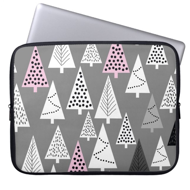 Capa Para Notebook Natal simples: Padrão de árvore Abstrato (Frente)