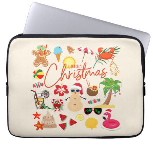 Capa Para Notebook Natal Tropical