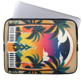 Capa Para Notebook Natal tropical