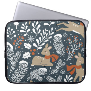 Capa Para Notebook Natal vintage, design festivo