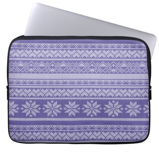 Capa Para Notebook Natal Wool Knit Férias de Natal do Sweater (Frente)