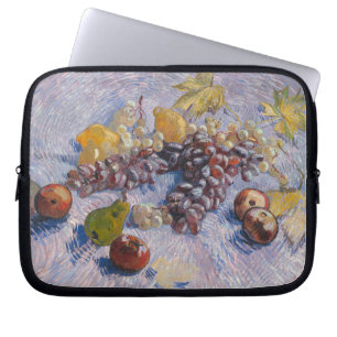 Capa Para Notebook Natureza Morta com Uvas e Maçãs de Van Gogh Impres
