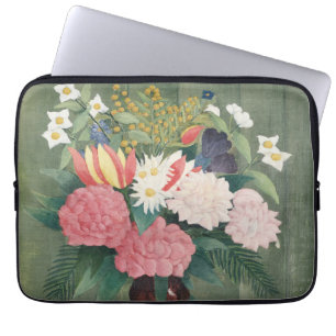 Capa Para Notebook Natureza-morta Floral Rosa Vintage de Henri Rousse