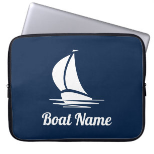 Capa Para Notebook Náutico: nome do navio de vela neoprene