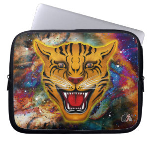 Capa Para Notebook Nebulosa do Tigre Rosnando