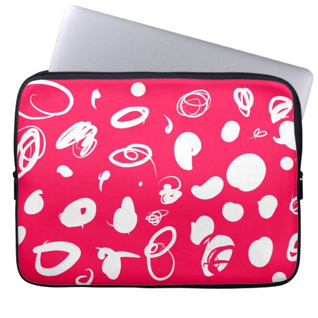 Capa Para Notebook negrito Eletrônicos de design abstrato (Frente)