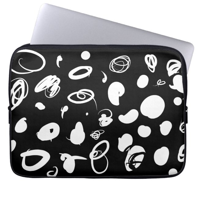 Capa Para Notebook negrito Eletrônicos de design abstrato (Frente)