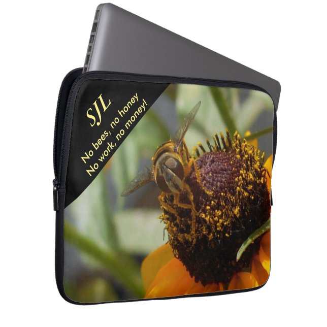 Capa Para Notebook "Nenhumas abelhas, a bolsa de laptop do neopreno (Frente Esquerda)