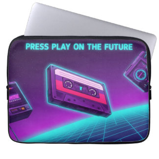 Capa Para Notebook Neon Cassette Art