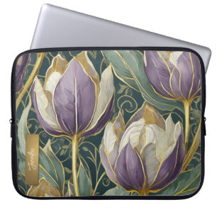 Capa Para Notebook Neon Charlie Chameleon, Colagem da Floresta Tropic