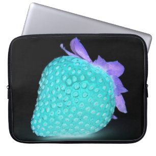 Capa Para Notebook Néon de morango azul