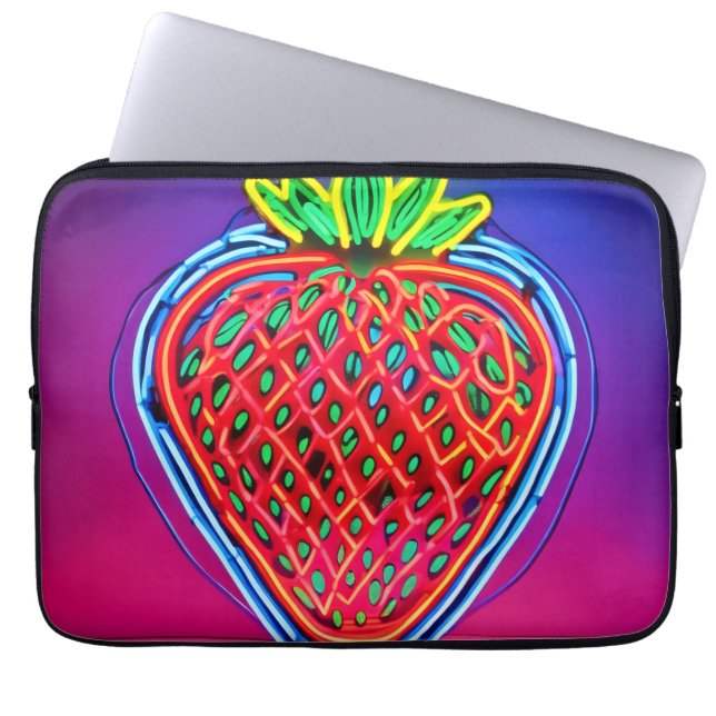Capa Para Notebook Neon de Morango Vibrante! (Frente)