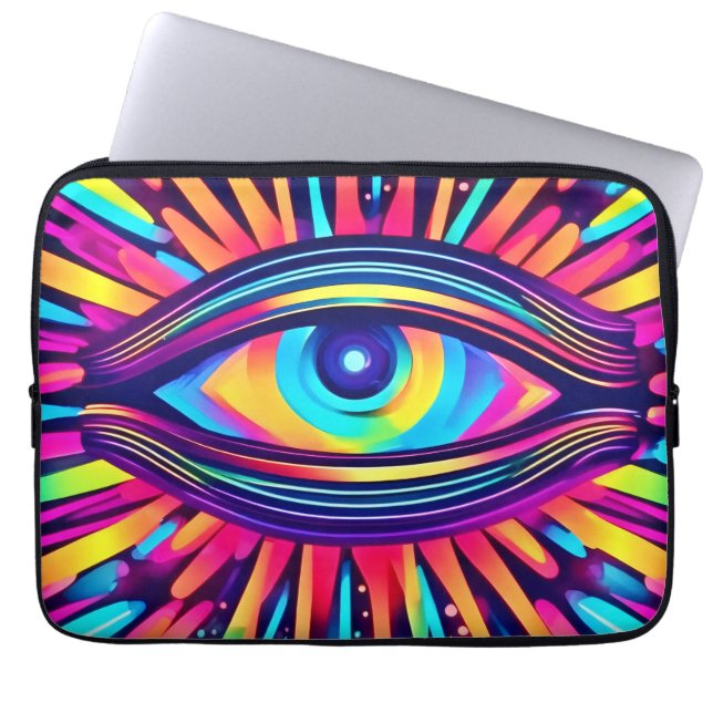 Capa Para Notebook Neon Eye do Cosmos (Frente)