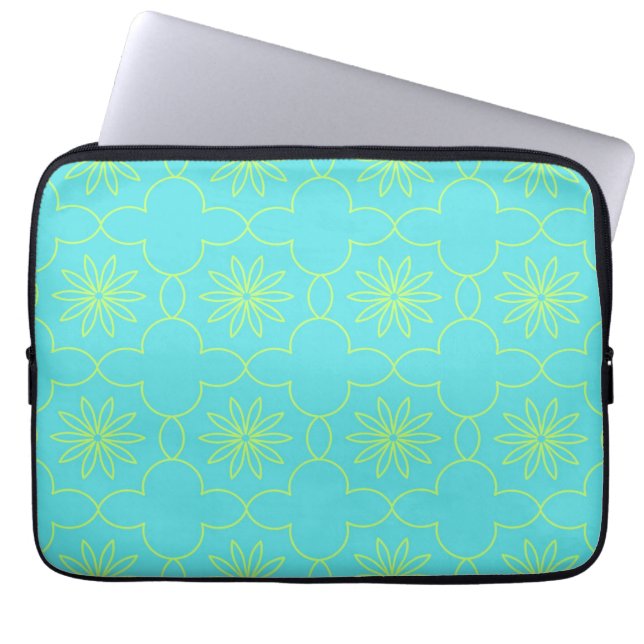 Capa Para Notebook Neon Flora (Frente)