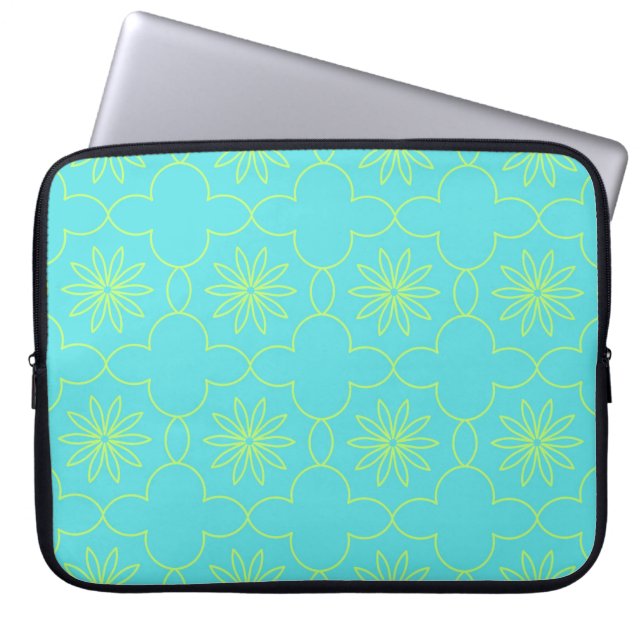 Capa Para Notebook Neon Flora (Frente)