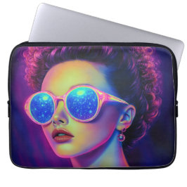 Capa Para Notebook Neon Galaxy Glamor