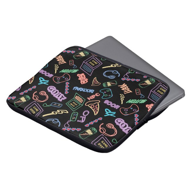 Capa Para Notebook Neon Gamer (Frente Topo)