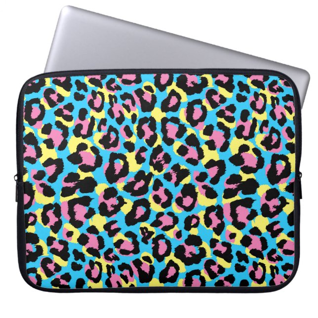 Capa Para Notebook Neon Leopard Spot (Frente)