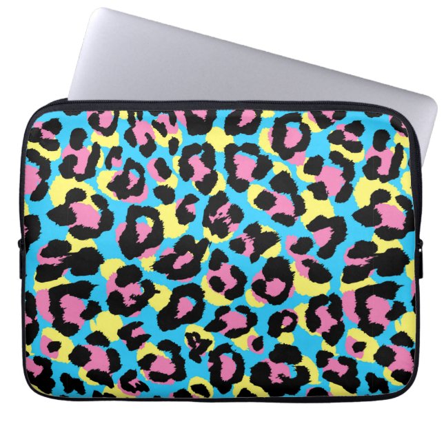 Capa Para Notebook Neon Leopard Spot (Frente)