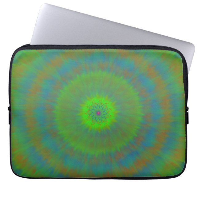 Capa Para Notebook Neon Radial Ripple (Frente)