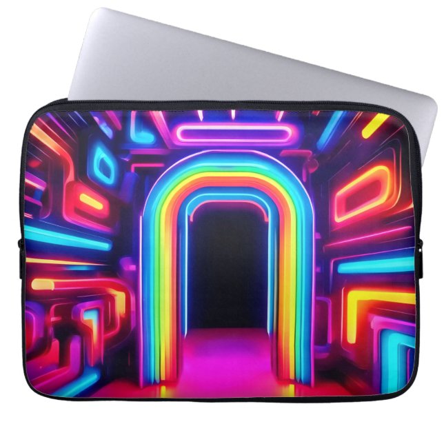 Capa Para Notebook Neon Rainbow Gateway (Frente)