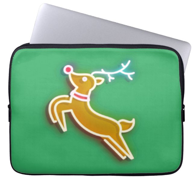 Capa Para Notebook Neon Reindeer (Frente)