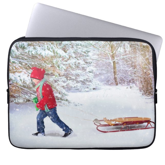 Capa Para Notebook Neoprene Bolsa de laptop 13 polegadas (Frente)