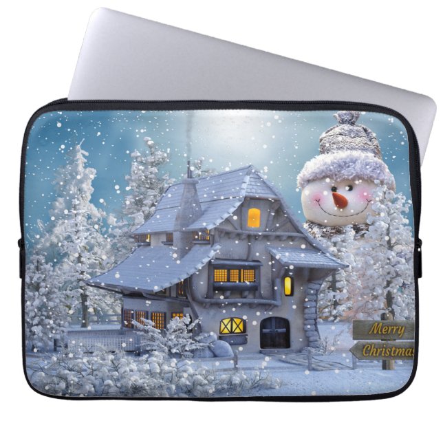 Capa Para Notebook Neoprene Bolsa de laptop 13 polegadas (Frente)