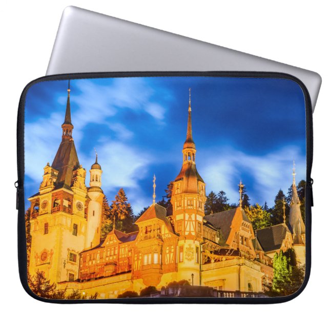 Capa Para Notebook Neoprene Bolsa de laptop do castelo Peles de 15 po (Frente)