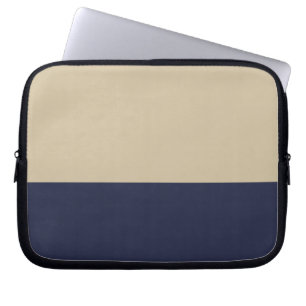 Capa Para Notebook Neoprene Dourado e Marinho