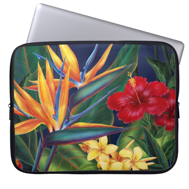 Capa Para Notebook Neoprene Wetcase de Paraíso Tropical (Frente)