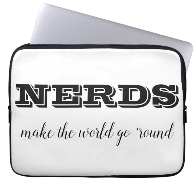 Capa Para Notebook NERDS fazem o mundo girar (Frente)