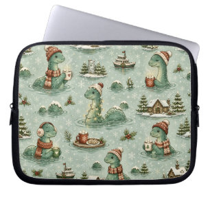 Capa Para Notebook Nessie do Natal Monstro do Lago Ness Aconchegante 