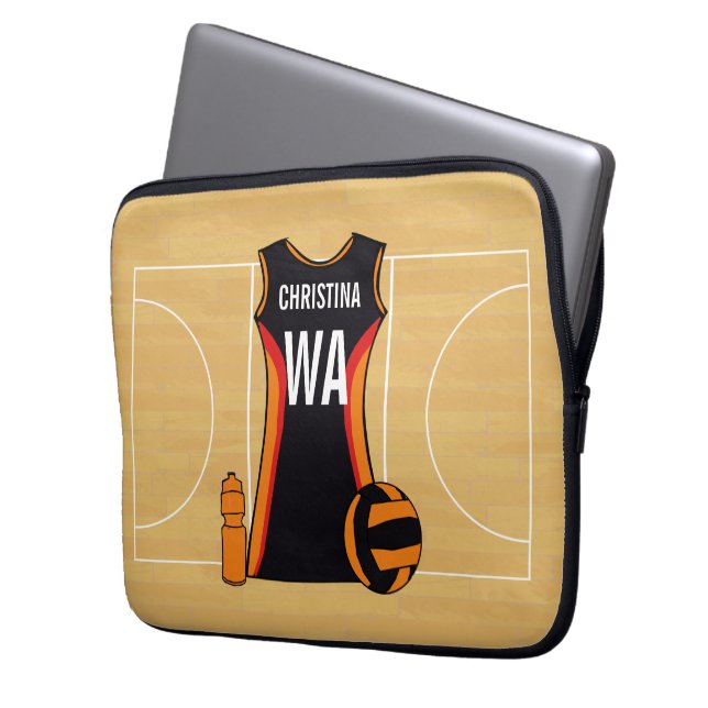 Capa Para Notebook Netball personalizado original (Frente Esquerda)